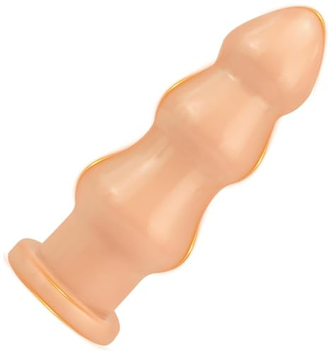 BDSMLOVE Palline anali con 3 Palline, Plug Anale Donne Uomo Coppia Dilatatori Anali SexToy, Plug Anali Sexytoysys Dildo, Butt Plug per uomini donne coppie principianti professionali (Color carne)