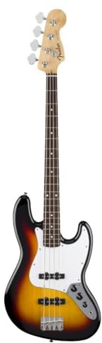 Fender Standard Jazz Bass, Laurel Fingerboard, White Pickguard, 3-Color Sunburst