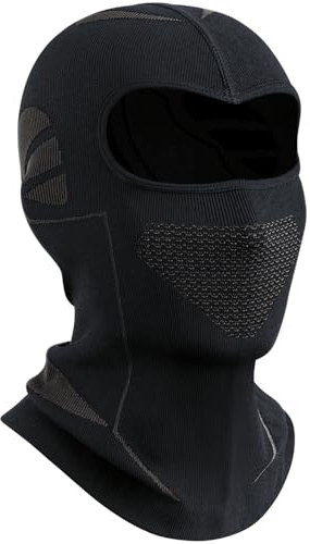 ENONEO Passamontagna Moto Uomo Sottocasco Balaclava Invernale Termico Scaldacollo Running Ciclismo Cappello Caldo Antivento Traspirante Sciarpa Sci Passamontagna Donna Copricollo (Nero)