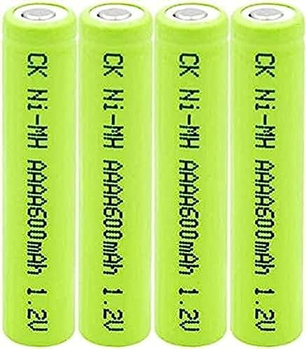 BIVIPO 1.2V AAAA Rechargeable AAAA 600Mah Batteries for Led Mini Fan,4 Pieces
