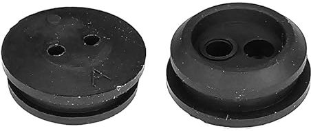 cyclingcolors 3666690039675 Divider Feed-Through, Black, Ø24mm 2 Löcher