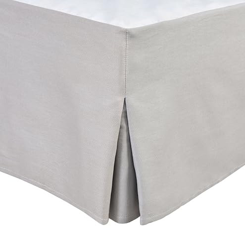 Tour DE LIT Cache SOMMIER 180 X 200 CM + 30 CM Gris Clair