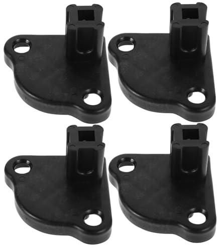 Yardwe Support de Tente à Quatre Pieds pour Remplacement de Support D'auvent de Camping en Plastique Noir, Léger et Compact, Base Stable Kit de 4 Pièces pour Camping et Extérieur