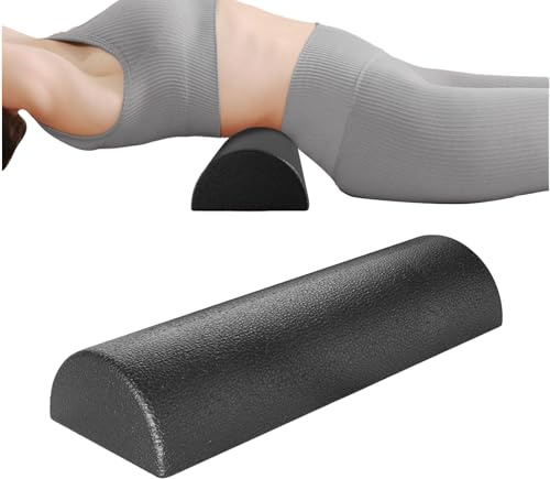 Träningsskumrulle - Halv Rull För Ryggsträckning Och Massage,Kroppsmuskel Foam Roller | för Hemmagym Studio Pilates Fitness Träning och Stretching