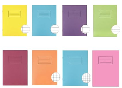 Evrite exercise book 229x178mm, Mixed Rulings - pack of 8 books