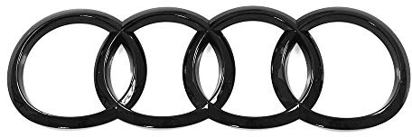 Audi 8W8853742AT94 Zeichen schwarz Heckklappe Ringe Black Edition Emblem Blackline Logo, nur für Sportback