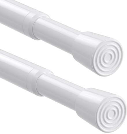 2Stück Gardinenstange Ohne Bohren 68-100cm Klemmstange Für Gardinen Teleskop Gardinenstange Zum Klemmen 100cm Weiß Teleskopstange Spannstange Vorhangstange Ohne Bohren