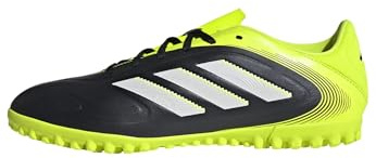 Adidas Unisex - Adulto Copa Pure III Club Turf Football Boots, Core Black/Ftwr White/Lucid Lemon, 44 2/3 EU