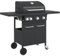 Eleganz Gasgrill mit 4 Flammen - Pulverbeschichteter & Verchromter Stahl - Langlebig & Pflegeleicht - Ideal für Garten & Balkon