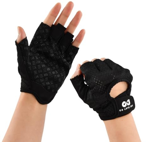 Ziyonix Gants de Fitness Gants de Gym Respirants pour Hommes et Femmes, Protection de la Paume, Antiderapant Sport Gant pour Le Fitness Léger comme Yoga, Entraînement et Cyclisme