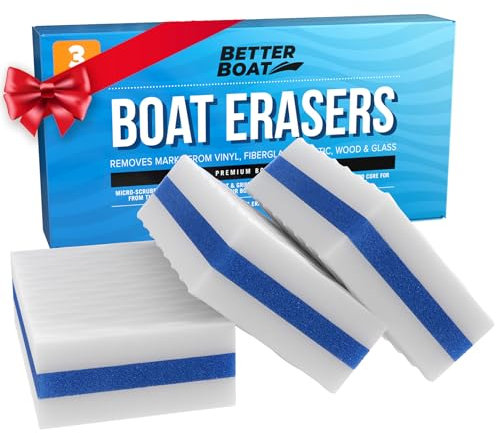 Hochwertige Boot-Abrieb-Radierer, magisches Bootszubehör für die Reinigung von schwarzen Streifen, Deckstreifen und mehr, 3 Pack