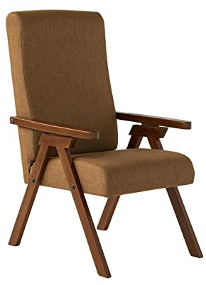 Poltrona legno FIAMMETTA ESSEGI SRL Relax reclinabile tessuto Marrone Tabacco Sfoderabile
