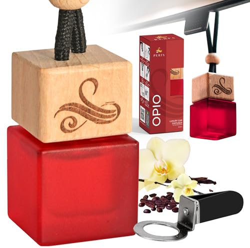 Black Opium Car Air Freshener for Women | Perfume Style Car Scents Air Freshener with Vent Clip | Accessories for Women - Opio Scent by Perfa