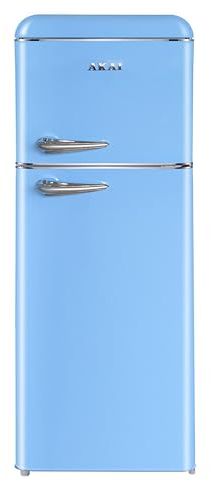 Akai Frigorifero Doppia Porta Vintage Anni 50 CLASS241KBL 147x55 cm cl. E Blu