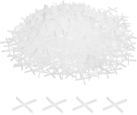 QUARKZMAN 500 distanziatori per piastrelle da 1 mm, in plastica dura, a croce, distanziatori per installazione in ceramica, per pavimenti da parete