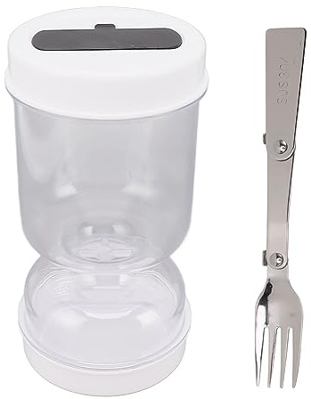 Haofy Pickle Juice Separator Pot Safe ABS Pp MORTIC MATERIAL MATERIURE JAR PORTHE For Olives Cucubburs Onions with Fork For Use of the Kitchen