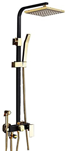 Kitchen Faucet Scheda Doccia, Pioggia ad Alta Pressione da 8 Pollici Porta per Doccia/Porta Portatile Combo Set di rubinetti della Doccia di Lusso, Altezza/Angolo Regolabile