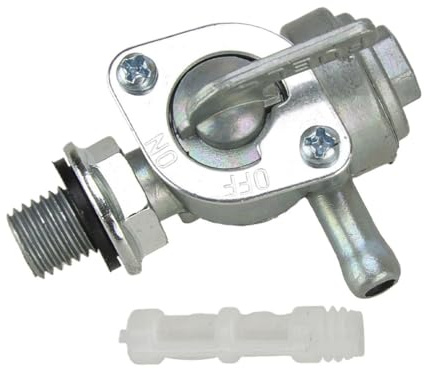 Moto Interruttore Rubinetto 2 Pezzi Rubinetto Valvola Di Intercettazione Carburante Moto M10x1,25 Rubinetto Di Scarico Per Generatore 168F Da 2-6,5 KW