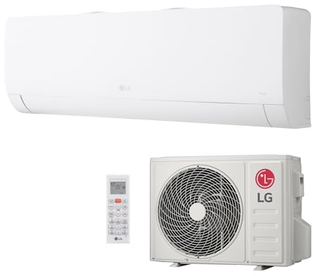 LG Mono Split Klimaanlage Libero WZ (WZ12AWN.SNU1 + WZ12AWU.SUU1), 12000 Btu, Klimagerät mit R32 Wärmepumpe, Integriertem WiFi, A++/A+, Mattweiß