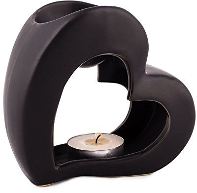 pajoma Duftlampe ''Heart'' schwarz, Höhe 13 cm/Duftlampe im Herz-Design