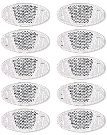 Zeayebsr 10Stück Speichen Reflektoren,Katzenaugen-Reflektoren, Bike Fahrrad Warnlicht, Reflektierende Speichenreflektoren Fahrräder, Bike Zubehör mit Starker Reflektionsfunktion （Transparente Farbe）