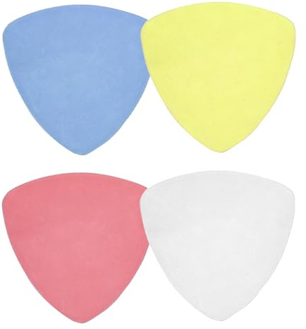 Jagowa Caja invisible de 4 piezas de costura de sastre triángulo de tiza de costura colorida para marcar tela (blanco, amarillo, rojo, azul)