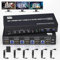 8K@60Hz Displayport +2 HDMI USB 3.0 KVM Switch 3 Monitore 4 Computer, DP 1.4 +HDMI 2.1 4 Port KVM Switch Triple Monitor mit Audio-Mikrofon-Ausgang und 3 USB3.0 Anschlüssen, Triple Monitor Switch