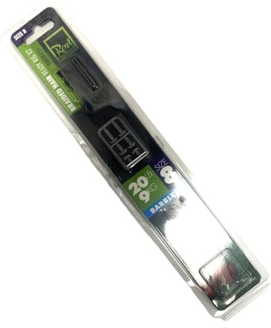 Braided Hair Rigs - 2pcs - Size 8 Barbless Rod Hutchinson Fishing Tackle