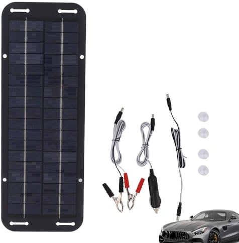 Mantenitore di batterie solari - Caricabatterie solari, Mantenitore di batterie solari Ricarica impermeabile | Per la ricarica affidabile di auto, camion, barche, motociclette, rimorchi marini