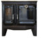 ÇALIŞKAN Kaminofen mit Backofen Gourmet 8,45 kW Heizleistung 55x84x91 cm Schwarz Holz