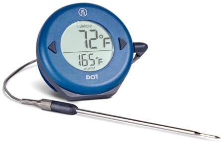 ThermoWorks DOT — Chefs’ Favorite Simple Alarm Thermometer - Nautical Blue
