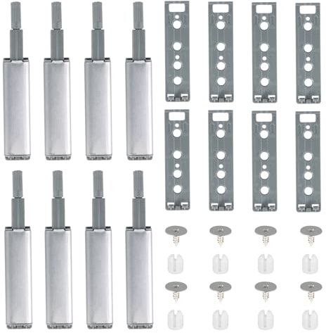 8 Pezzi Push-Pull per Ante Sgancio Magnetico, Push-To-Open Chiusura Magnetica, Chiusura Magnetica per Ante, Apertura a Pressione per Porta Nascosta, Armadi, Cassetti, Ante Mobili