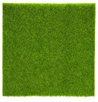 Nikou Artificial Grass Pile Roll, Fake Lawn 30 x 30cm PVC Natural and Realistic Looking Fake Grass for DIY Dolls House Garden and Synthetic Turf Micro Landscape