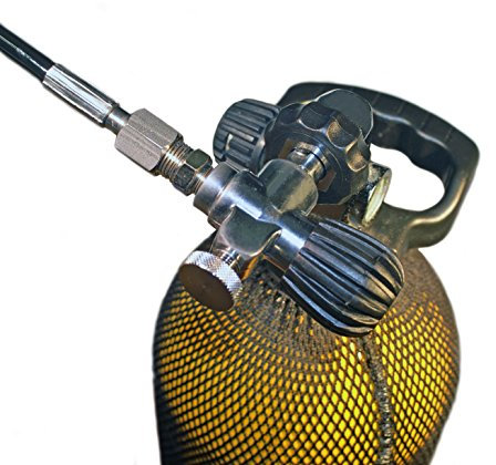 METALSUB LATIGUILLO COMPRESOR con Grifo DIN200/300, Tubo 1/4 BSP (100 cm)