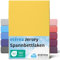 etérea Jersey Spannbettlaken 200x220cm Gelb bis 25 cm Höhe - 100% Baumwolle Spannbetttuch Oekotex - Bed Sheets Leintuch Bettbezug mit Rundumgummi - Bettlaken 200x220 cm - Yellow