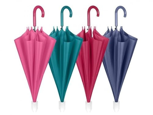 OMBRELLO PERLETTI 61/8 AUTOMATICO TINTA UNITA CON RACCOGLI GOCCE Ø104 cm - 12049