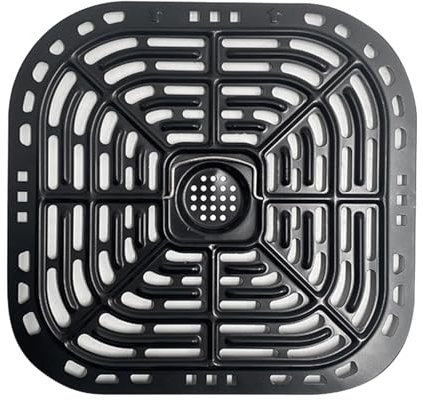 Air Fryer Replacement Grill Pan, Air Fryer Accessories,Non-Stick Coating, Air Fryer Liners, Reusable BBQ Rack Grill Plate Tray Replacement Basket Parts Steamer Rack for Kitchen, Home (A)