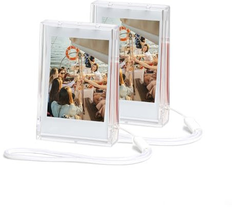 Aisnyho Bilderhalter-Aufbewahrungstasche für Fujifilm Instax Mini-Film, 3 Zoll Foto-Tasche Sofortbildkamera-Film-Zubehör für Fujifilm Instax Mini EVO/40/90/12/11/9/8/7/7+/7s usw(2 Stück)