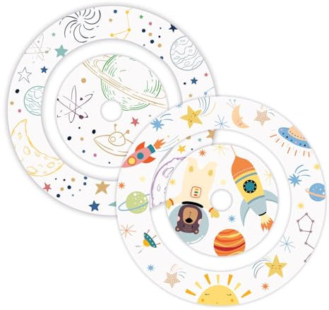 younikat Lot de 2 films de protection pour station de charge Toniebox I Coupe adaptée I Autocollant I Espace I Film autocollant de qualité supérieure I Facile à installer I Couverture de protection I