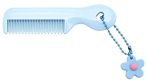 YENVWG Peine para bebé, diseño de animales de dibujos animados, cepillo para el pelo para niños, polipropileno, para niños, azul, mujer