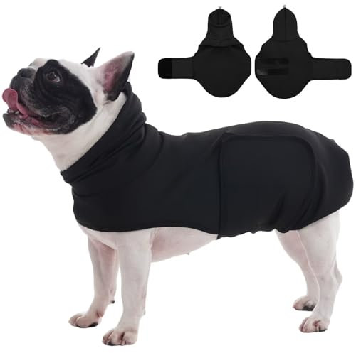 MIGOHI Beruhigende Hemden für große Hunde, Feuerwerk, Beruhigungswesten für Hunde, Ohrwickel für Hunde, um Angst und Stress zu reduzieren, Trennung, Reisen, Geräusch-Angstlinderung für große Hunde, L