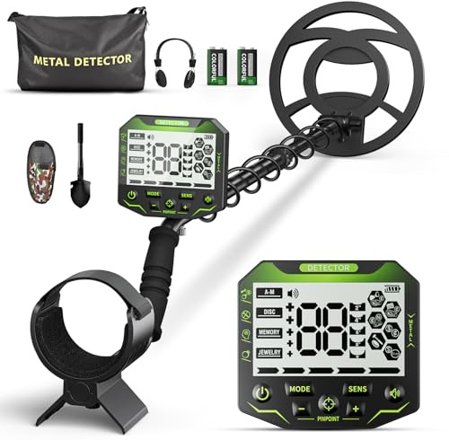 Detector de metales para adultos y niños (verde)