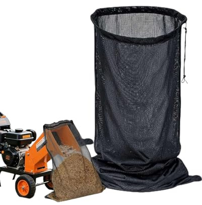 Sacs de collecte pour déchiqueteuse à bois – Fourre-tout en maille | Sac pour tracteur de pelouse 48,43 x 23,62 pouces | pour le nettoyage des travaux d'aménagement paysager de la pelouse du jardin
