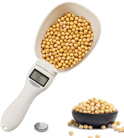 Digital Measuring Spoon, 2026 New Digital Food Measuring Scoop Scale, Electronic Kitchen Measuring Spoon 800g / 0.1g High Precision with LCD Screen for Home Cooks Bakers Chefs Pet Owners (1)
