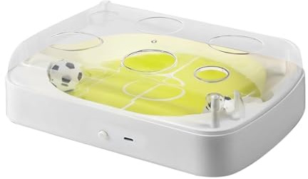 Genérico Juguetes De Pelotas para Gatos, Diversión Rodante Automática, 34,5x23,5x9,5 Cm, Modo De Sensor De Activación De Movimiento De De Fútbol con Hierba Gatera B-All, Juguetes Electrónicos para Ga