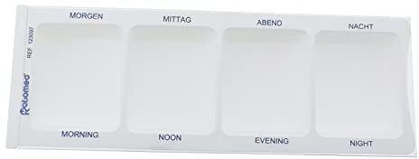 Medikamentendispenser ratiomed groß weiß Pillenbox Medikamentenbox Medikamenten-Dosierer Medikamentendosierer Pillendose pill box Pillenturm Tablettenbox Tablettendosierer Pillenkasten