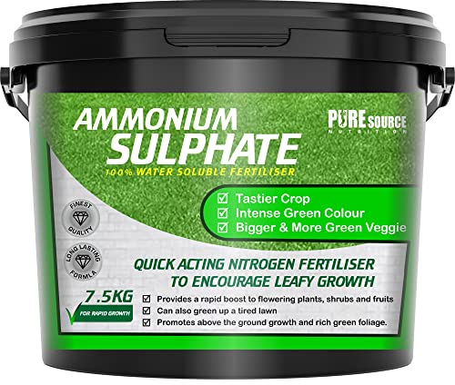 PSN 7.5KG PREMIUM Iron Sulphate (Makes up to 3750L When Diluted & Covers up to 3750m2) Pure Lawn Tonic Ferrous Sulphate of Iron Lawn Conditioner and Turf Hardener Dry Powder easily soluble in water