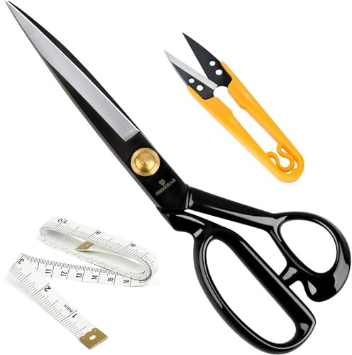 Fabric Scissors Professional 10 inch(25.4cm) Heavy Duty Scissors for Leather Sewing Shears for Tailoring Industrial Strength High Carbon Steel Tailor Shears Sharp for Home Office Artists Dressmakers