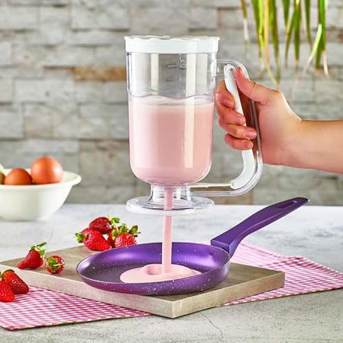 QLux Cuchara de masa para panqueques, porciones de tortitas, dispensador de masa y gofres