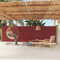 FIRBNUS Seitenmarkise Ausziehbar 160x600 cm Rot Sichtschutz Balkon Sichtschutz Garten Sonnenschutz Terrasse Sonne- und Windschutz für Balkon Terrasse Garten Schlichte und Stilvolle Design